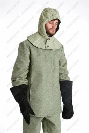 Шлем с пелериной зимний из парусины полульняной